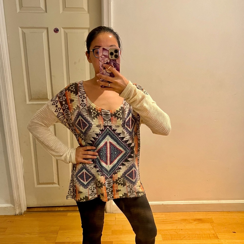 (2 for $15) Aztec pattern Sweater - Picture 6 of 6